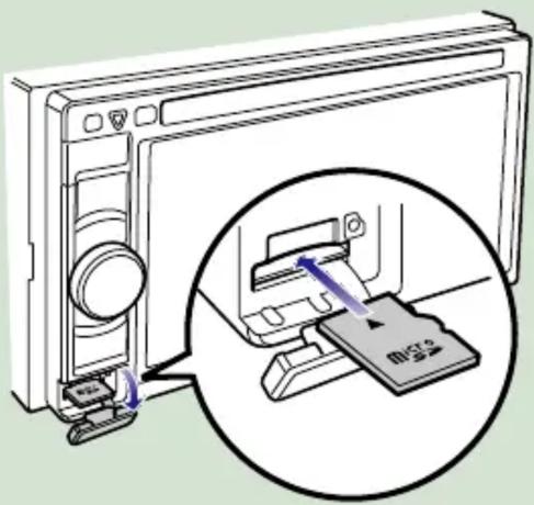 KENWOOD DNX771BT - - Para expulsar la tarjeta: - 1