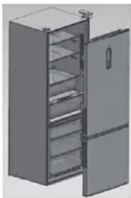 Infiniton FGC-833XSF - Cambiar el tope de la puerta - 10