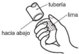 tubería lima hacia abajo