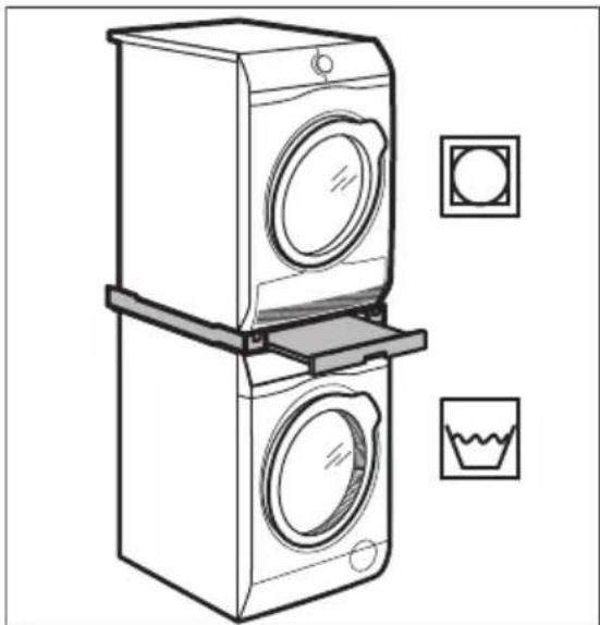 AEG TR838H4OB - Kit de empilhamento - 1