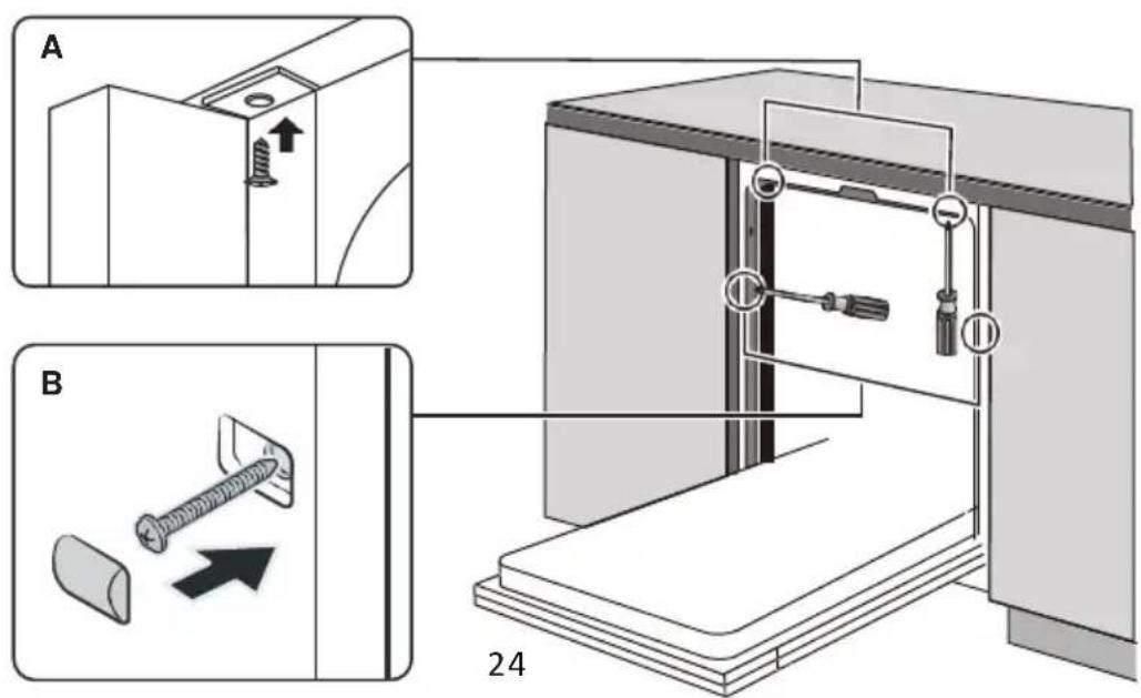 HISENSE HS643D10X - Paso 4. Pasos para la instalación del lavavajillas - 2
