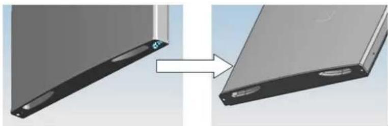 CORBERO E-CF2PM145W - Reversing the Door Swing (optionnal) - 4