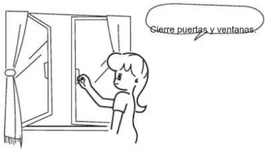 Cierre puertas y ventanas.