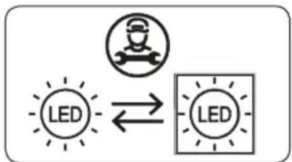 Rommer FE 378 MF INOX-V - Cambio de las luces LED - 2