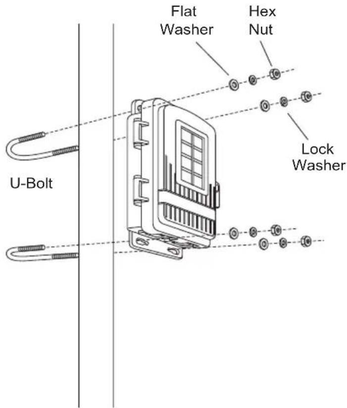 DAVIS DAV-7654 - Installing a Repeater on a Pole - 1