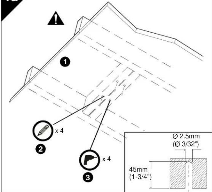 1 x 4 2 x 4 3 Ø 2.5mm (Ø 3/32") 45mm (1-3/4") ?