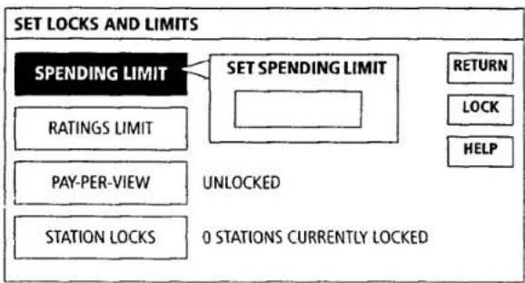 SONY SAT-B2 - To set a spending limit: - 1