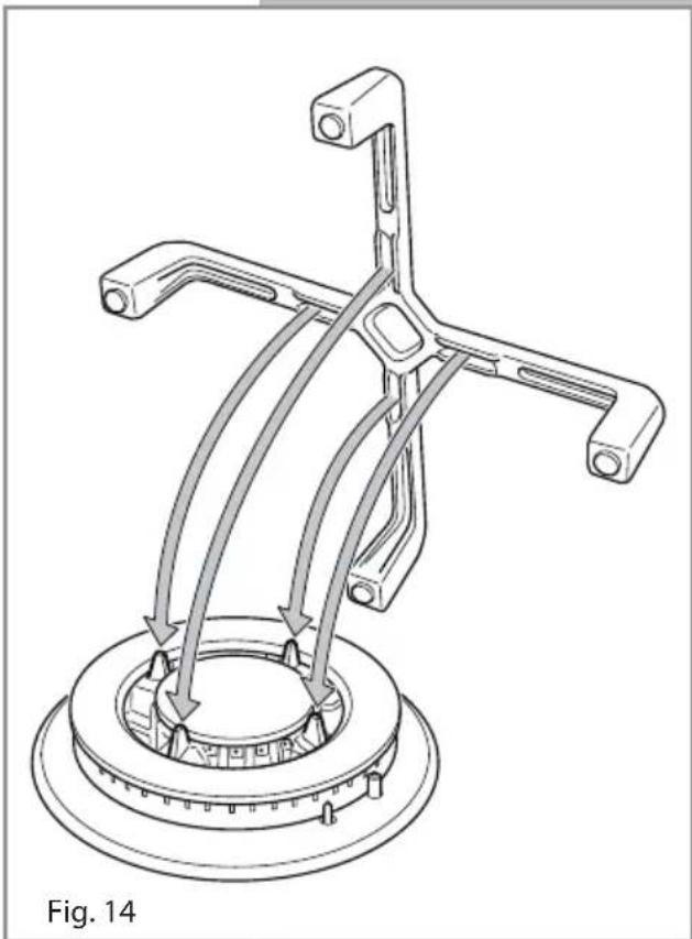 CDA 4Q5 - Correct Positioning of the Triple Ring Burner - 4