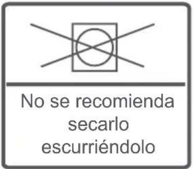 No se recomienda secarlo escurriéndolo