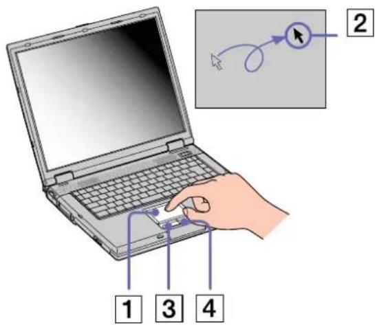 SONY Vaio PCG-GRV570 - ¿Cómo utilizar el touchpad? - 1