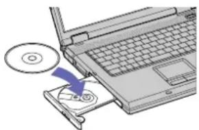 SONY Vaio PCG-GRV570 - ¿Cómo utilizar la unidad CD-RW/DVD-ROM o DVD±RW? - 2