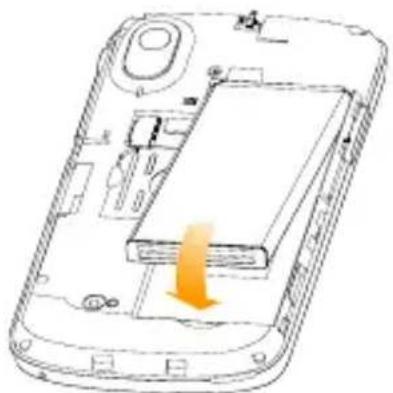 ZTE Monte Carlo - Instalación de la tarjeta SIM/microSD y la batería - 4