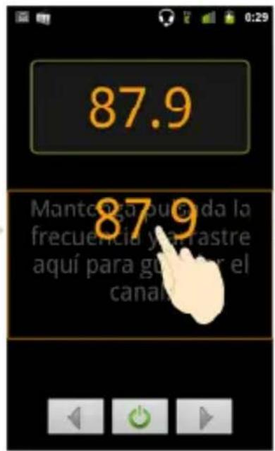87.9 Mantega puede la frecuencia y en'astre aquí para guer el canal
