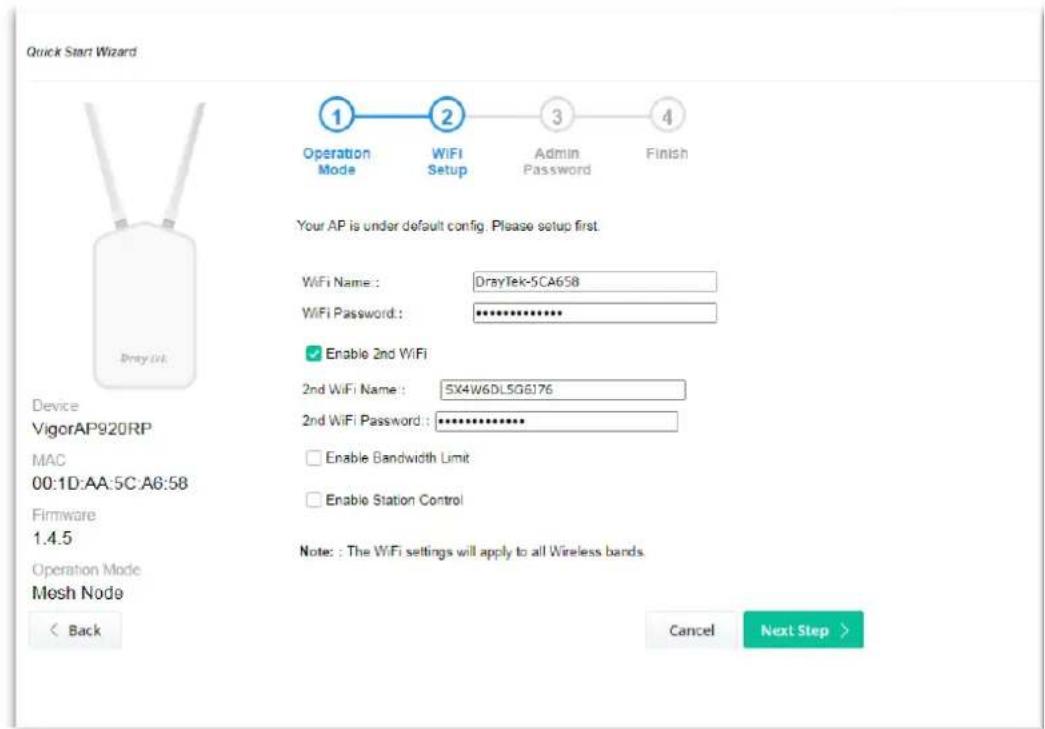 Draytek VigorAP 920R - I-7-1 Settings for Access Point - 2