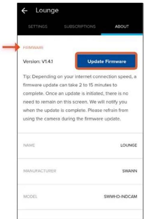 SWANN SWWHD-INTCAMPK3-UK - Updating the Camera Firmware - 4