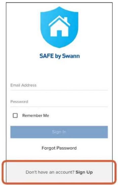 SWANN SWWHD-INTCAMPK3-UK - Creating a SAFE by Swann Account - 1
