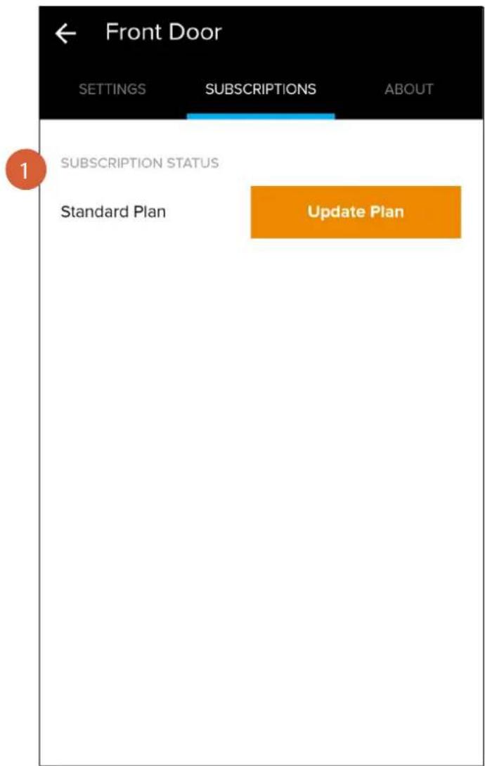 SWANN SWWHD-INTCAMPK3-UK - The Cameras Settings Screen: Subscriptions Tab - 1