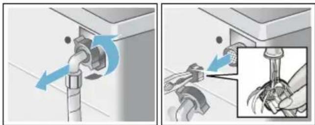 SIEMENS WM12T498ES - El filtro en la toma de agua está obstruido - 2