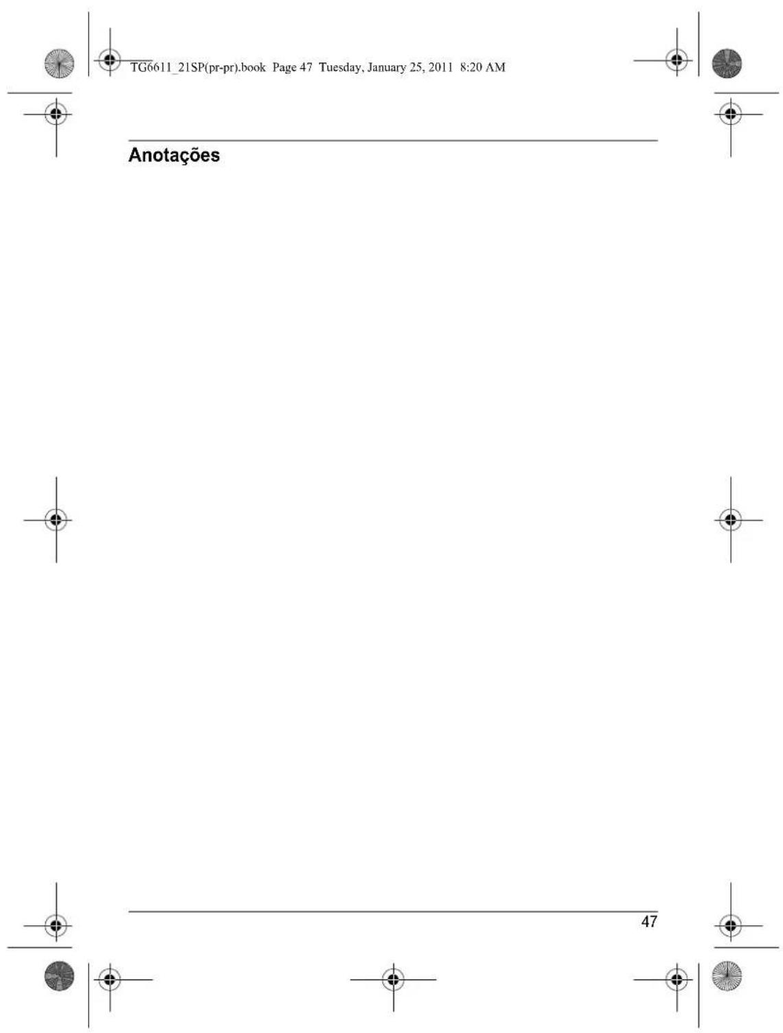 PANASONIC KX-TG6612SP - Indice remessivo - 1