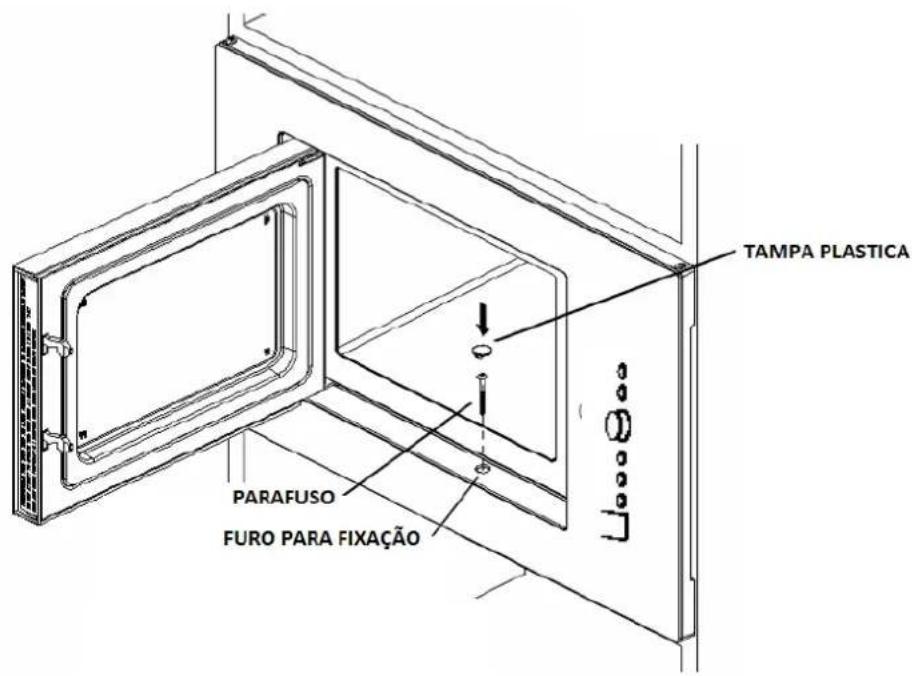 TAMPA PLASTICA PARAFUSO FURO PARA FIXAÇÃO