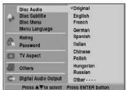 SONY RCD-W7V - Press ↑/↓ to select "Disc Audio". - 1