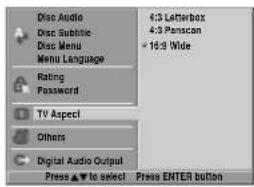 SONY RCD-W7V - Selecting TV Aspect - 1
