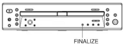SONY RCD-W7V - Finalizing a CD-R or CD-RW disc - 1