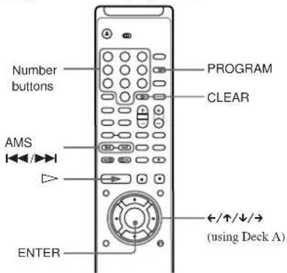 SONY RCD-W7V - Creating Your Own Program (Program Play) - 3