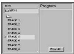 SONY RCD-W7V - Press ↑/↓ to select the desired MP3 file of the selected directory on your disc then press PLAY or ENTER. - 1