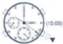 FESTINA F6361 - Setting the Daily Alarm (AL-2) Setting the alarm to ring everyday at 15:00 - 7