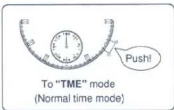 To "TME" mode (Normal time mode)