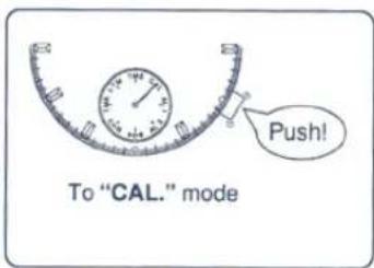 To "CAL." mode Push!