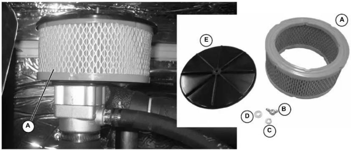 Generac RG02224MNAX - NOTE: The air filter element is not directional. - 1