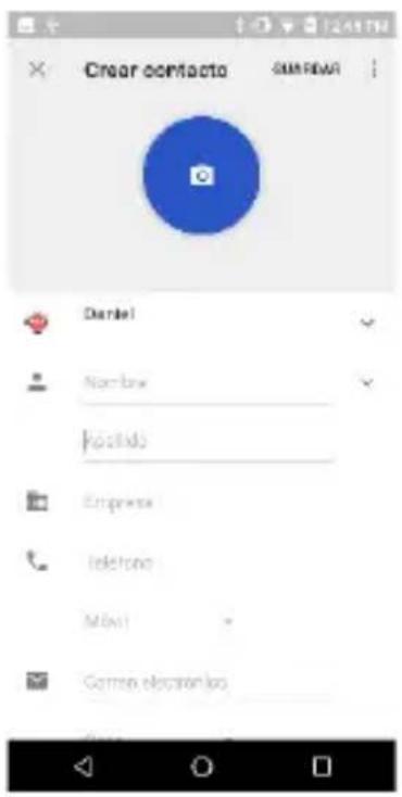 BLU Grand M3 - Agregar Contacto Nuevo - 1
