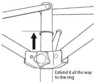Extend it all the way to the ring