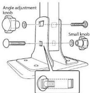 Angle adjustment knob Small knob