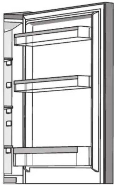 GORENJE NRK6201SYBK - ESTANTES DE LA PUERTA - 2
