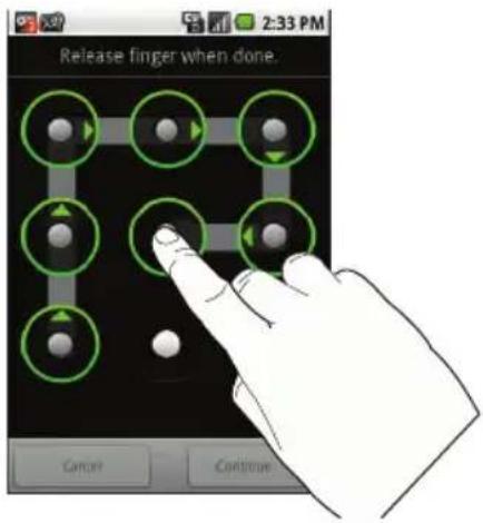 Release finger when done. Cancer Continue