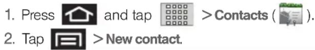 SAMSUNG Transform - To add a contact: - 1