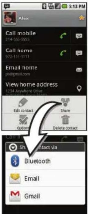 Alex Call mobile 214-553-5555 Call home 972-111-1111 Email home psf@gmail.com View home address 1234 Anywhere Drive Edit contact Share Options Delete contact Call to Sh...Contact via Bluetooth Email Gmail