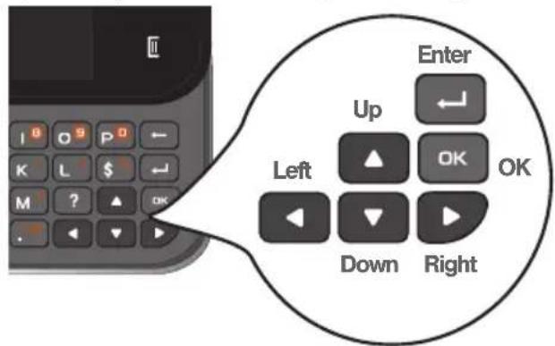 Enter Up Left OK OK Down Right