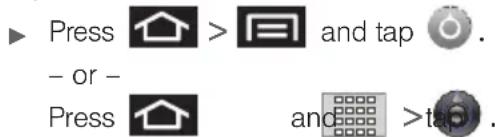 Press > and tap . - or - Press and >tap .