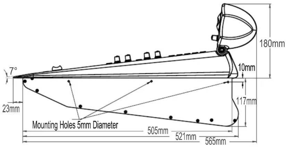 Sonifex S2-CSE - Dimensions and Cut-Out Sizes - 1