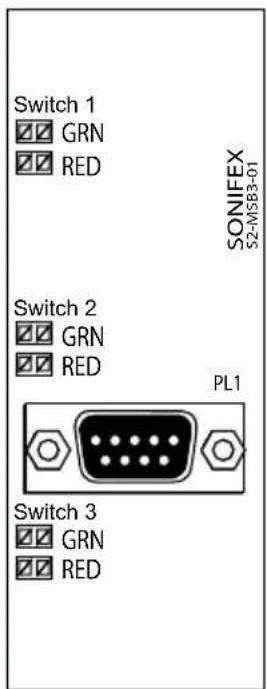 Sonifex S2-CSE - Female Switch Panel Switch Panel D-Type Connection Connection - 4