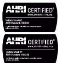 AHRI CERTIFIED® www.ahridirectory.org Unibury Small AC AHRI Standard 210/240 Certification: https://www.haraldirectory.org Unibury Small AC AHRI Standard 210/240 Certification: https://www.haraldirectory.org