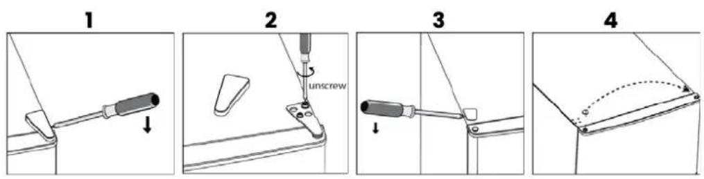 Infiniton CL-42L5NET - Change of door direction - 1