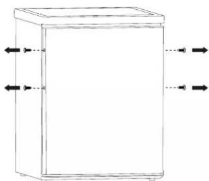 Infiniton CL-42L5NET - Mudança de direção da porta - 2