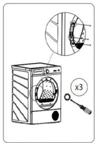 DANBY DDY040D4WDB - DOOR REVERSAL - 2