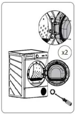 DANBY DDY040D4WDB - INSTRUCTIONS POUR INVERSION DE LA PORTE - 1
