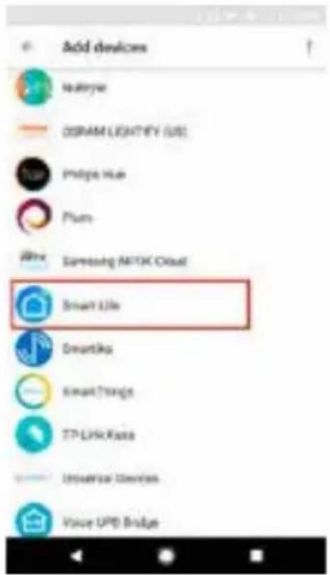 Add devices Nalayne OSRAM LIGHTHY (USB) Photip Hue Plum Samsung MTCX Cloud Smart Life Smartika Smart Things TP LPSK Rate Universal Devices Voice UPD Bridge